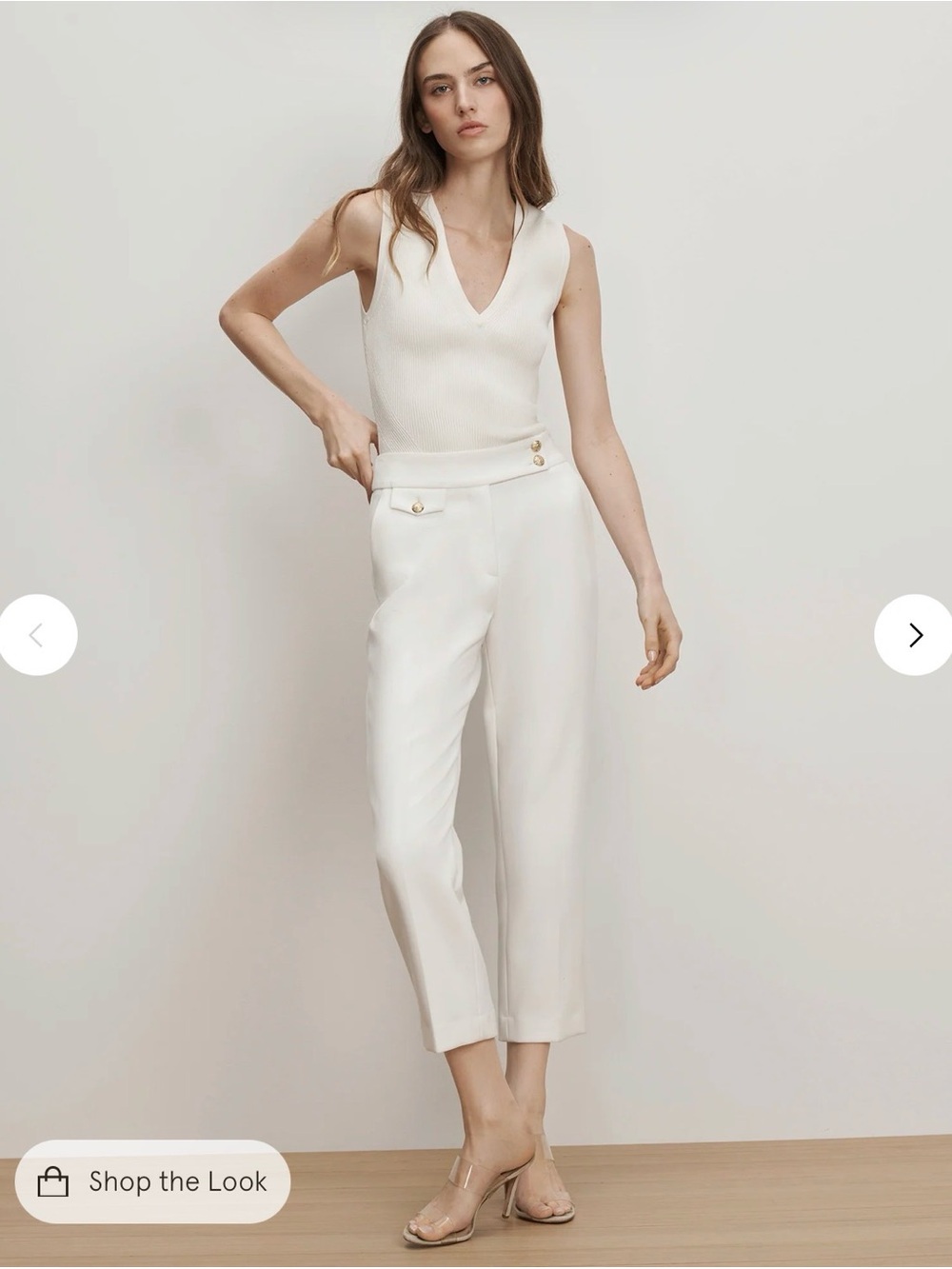 Veronica Beard Renzo Crest Button Pant